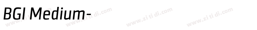 BGI Medium字体转换